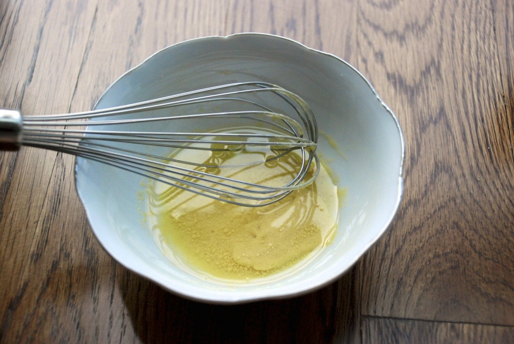 Mix vigorously, with a fork or whisk, until completely combined