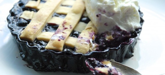 Individual Blueberry Vanilla-Maple Pies