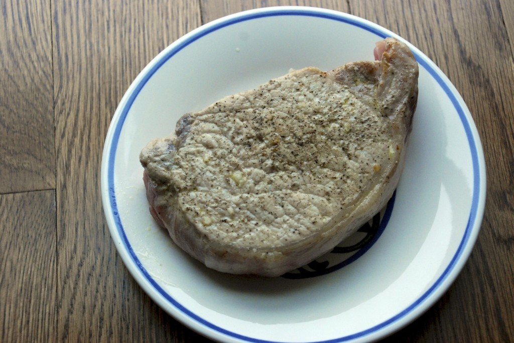 Seared pork