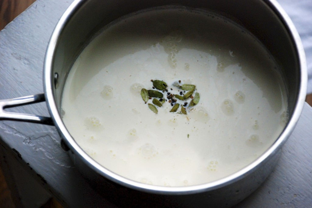 Cardamom base, before the addition of the cocoa powder