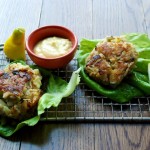 Crab Cakes with Fennel, Scallions and Green Apple