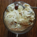 Maple Ice Cream with Tipsy Raisins and Candied Cashews