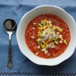 Gazpacho with Peaches and Jalapeño