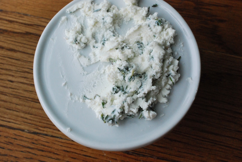 goat cheese and thyme