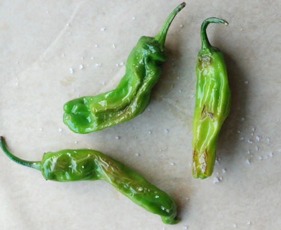 shishito peppers, above, 2