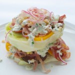 Tomato-Pancetta Stacked Salad