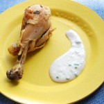 Salt-Crust Chicken with Buttermilk Dressing