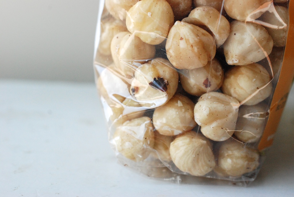 hazelnuts in a bag