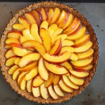 Nectarine Hazelnut Tart