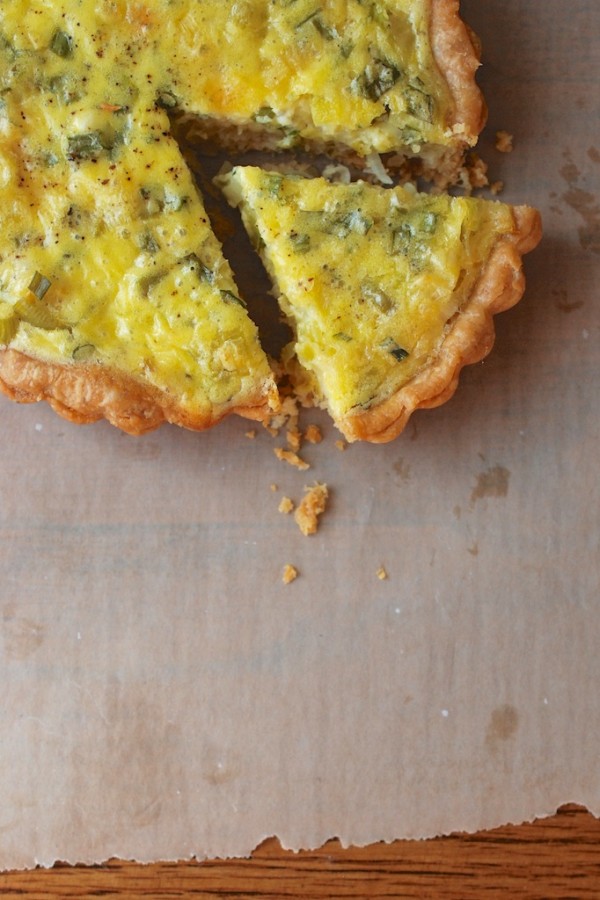 Spring OnionandHerb Tart The Roaming Kitchen
