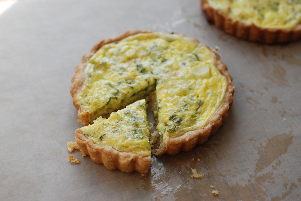 spring onion and herb tart header 1