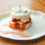 Eton Mess with Rhubarb-Gin Jam and Lemon-Basil Meringue