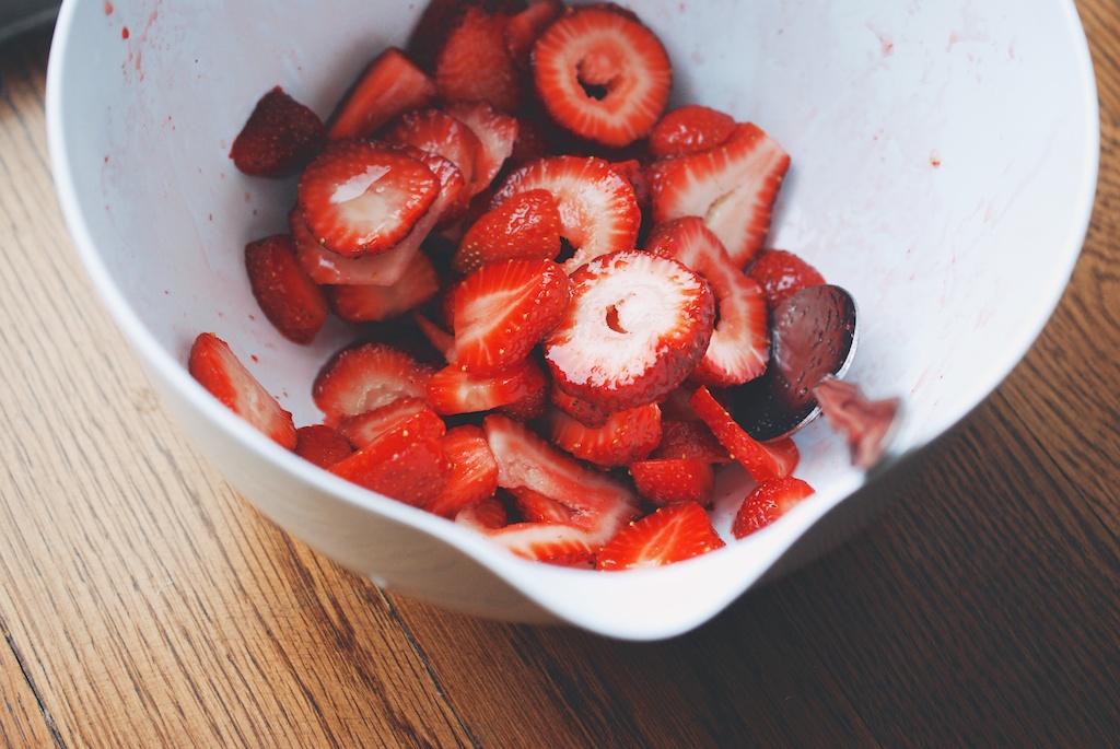 macerating strawberries