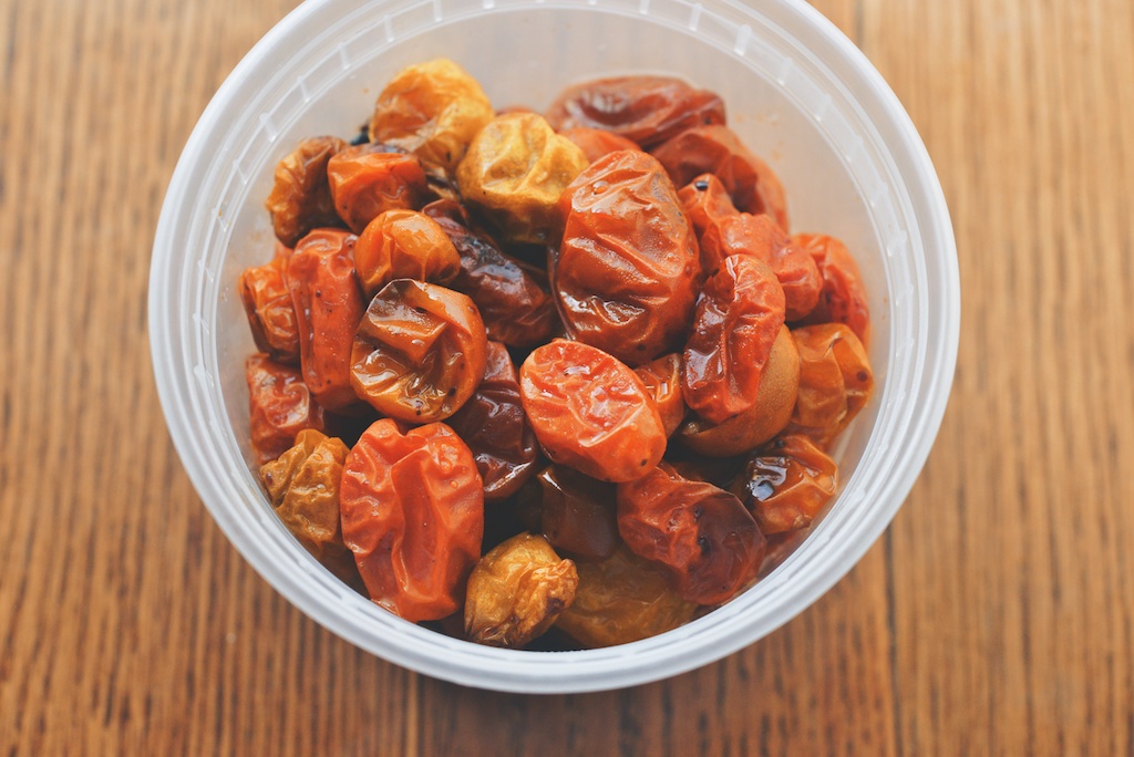 slow roasted cherry tomatoes 