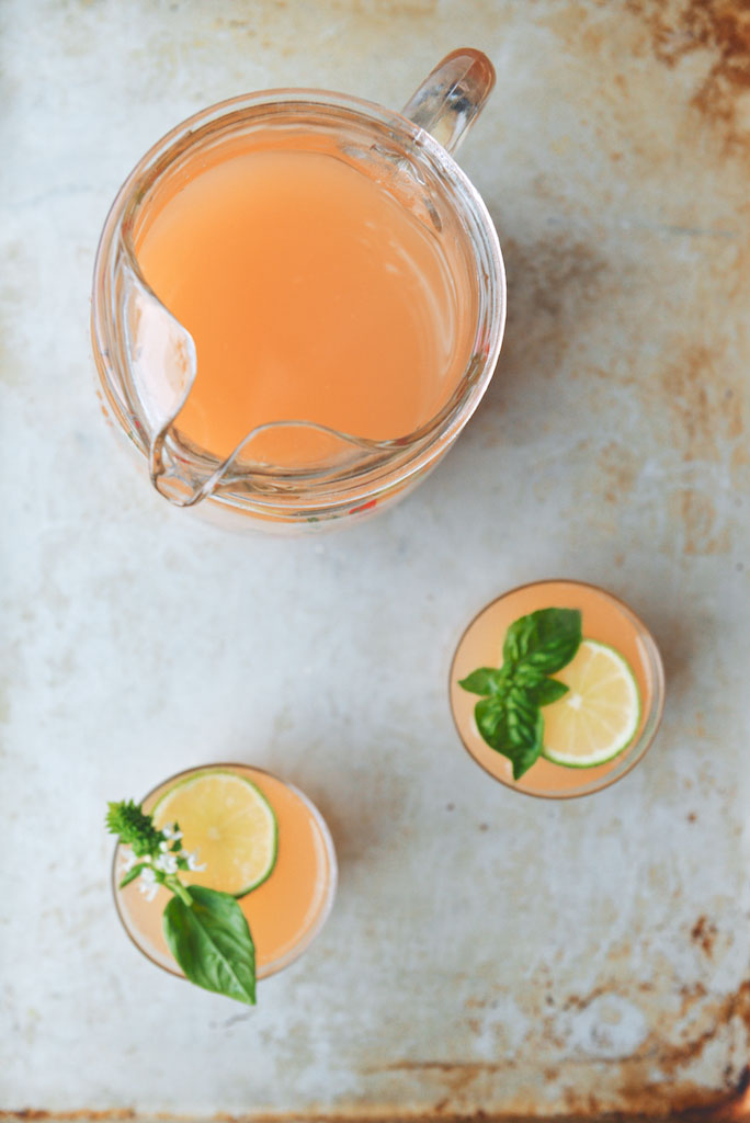Lime-Grapefruit-Basil Gin Punch